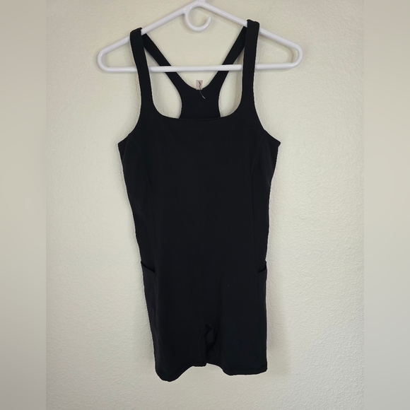 Free people movement never better runsie romper, Black, Size M - Picture 1 of 8